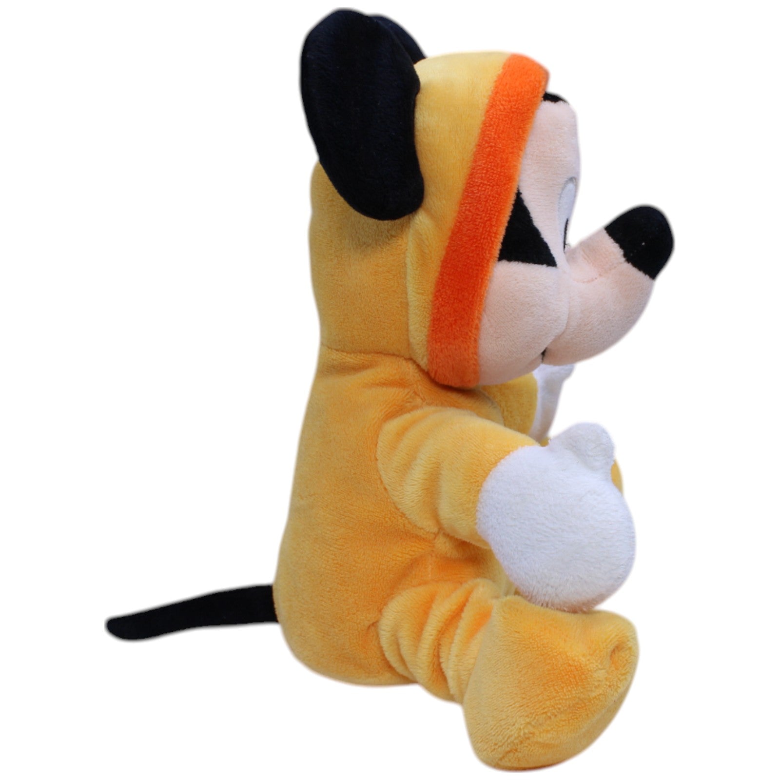 12310933 Nicotoy Disney, Baby Micky Maus im orangen Strampler Kuscheltier Kumpel Leo Disney Gebraucht