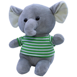 12310934 Sunkid Süßer Elefant mit grün gestreiftem Shirt Kuscheltier Kumpel Leo Gebraucht