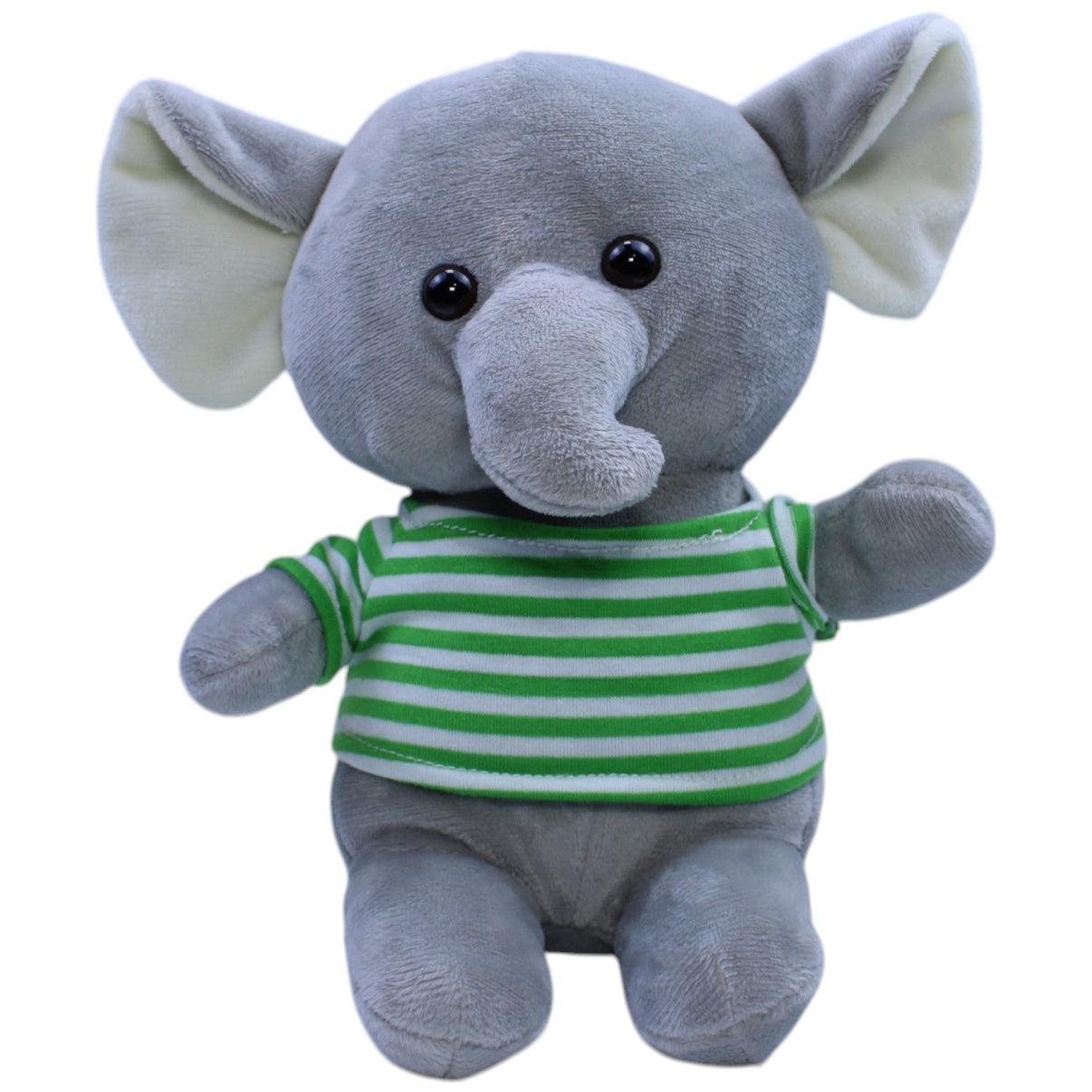 12310934 Sunkid Süßer Elefant mit grün gestreiftem Shirt Kuscheltier Kumpel Leo Gebraucht