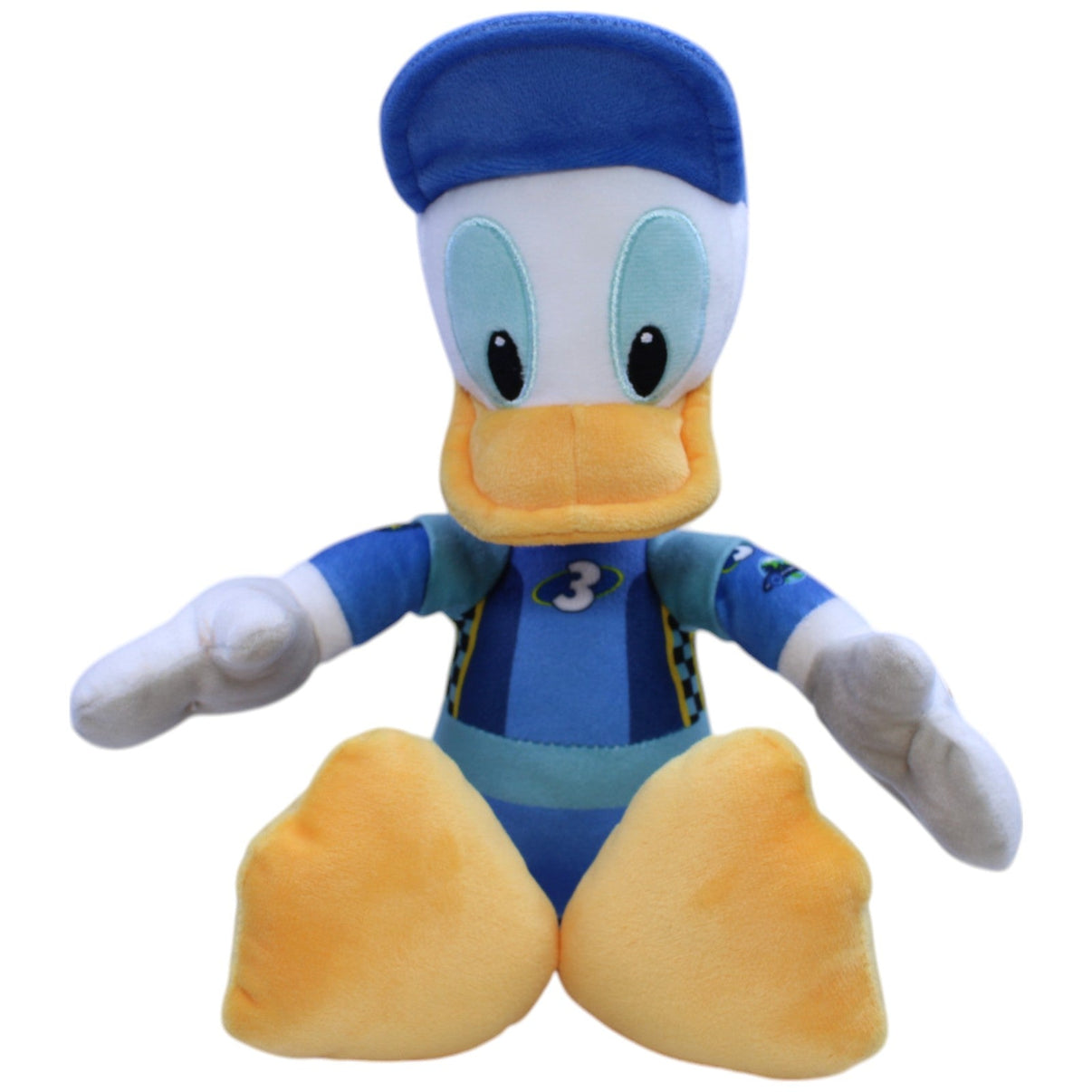 12310937 Nicotoy Donald Duck von Disney Roadster Racers Kuscheltier Kumpel Leo Disney Ente Gebraucht