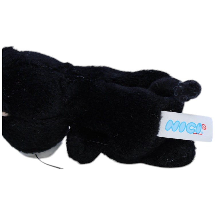 12310948 NICI Kleine schwarze Katze Kuscheltier Kumpel Leo Gebraucht Vintage