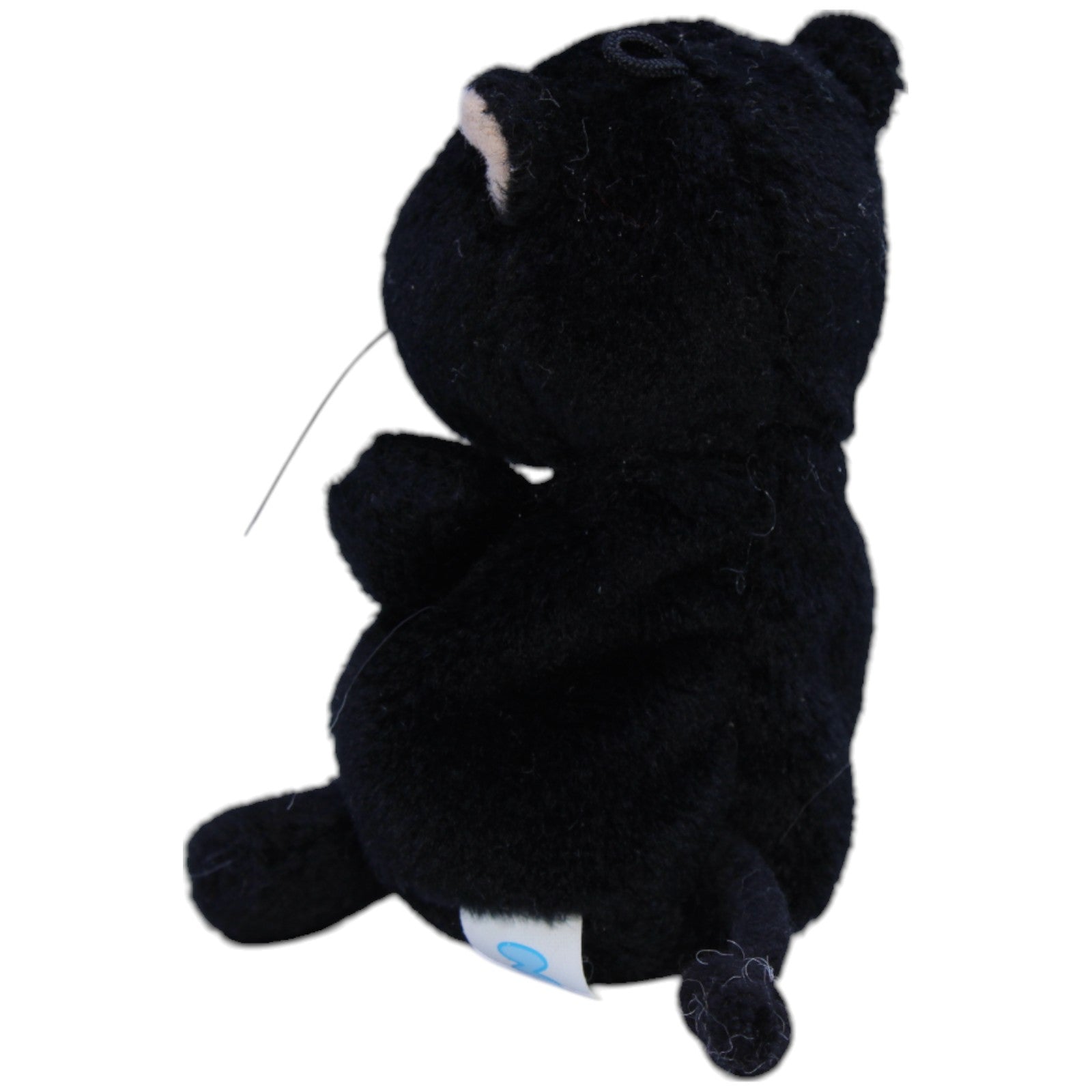 12310948 NICI Kleine schwarze Katze Kuscheltier Kumpel Leo Gebraucht Vintage