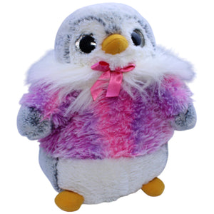 12311007 Aurora Pinguin mit pinker Jacke und Schleife Kuscheltier Kumpel Leo Gebraucht