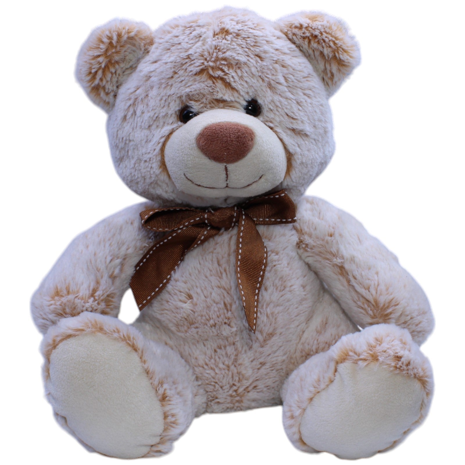 12311011 Nicotoy Süßer Teddybär mit brauner Schleife Kuscheltier Kumpel Leo Bär Gebraucht Teddy