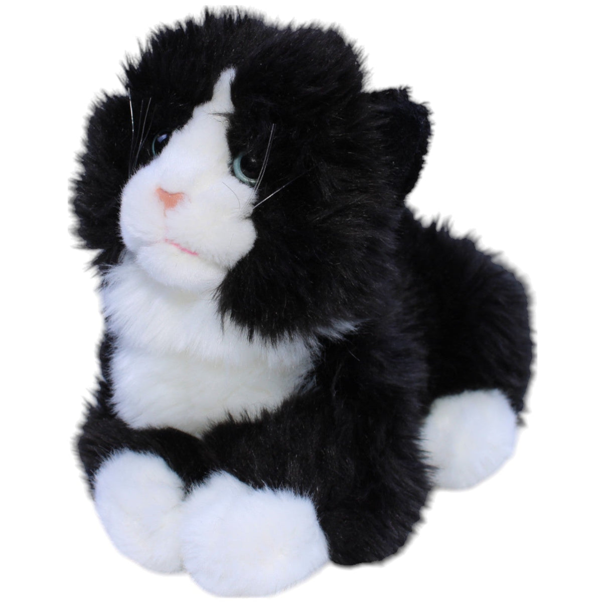 12311017 Uni - Toys Katze, schwarz - weiß Kuscheltier Kumpel Leo Gebraucht