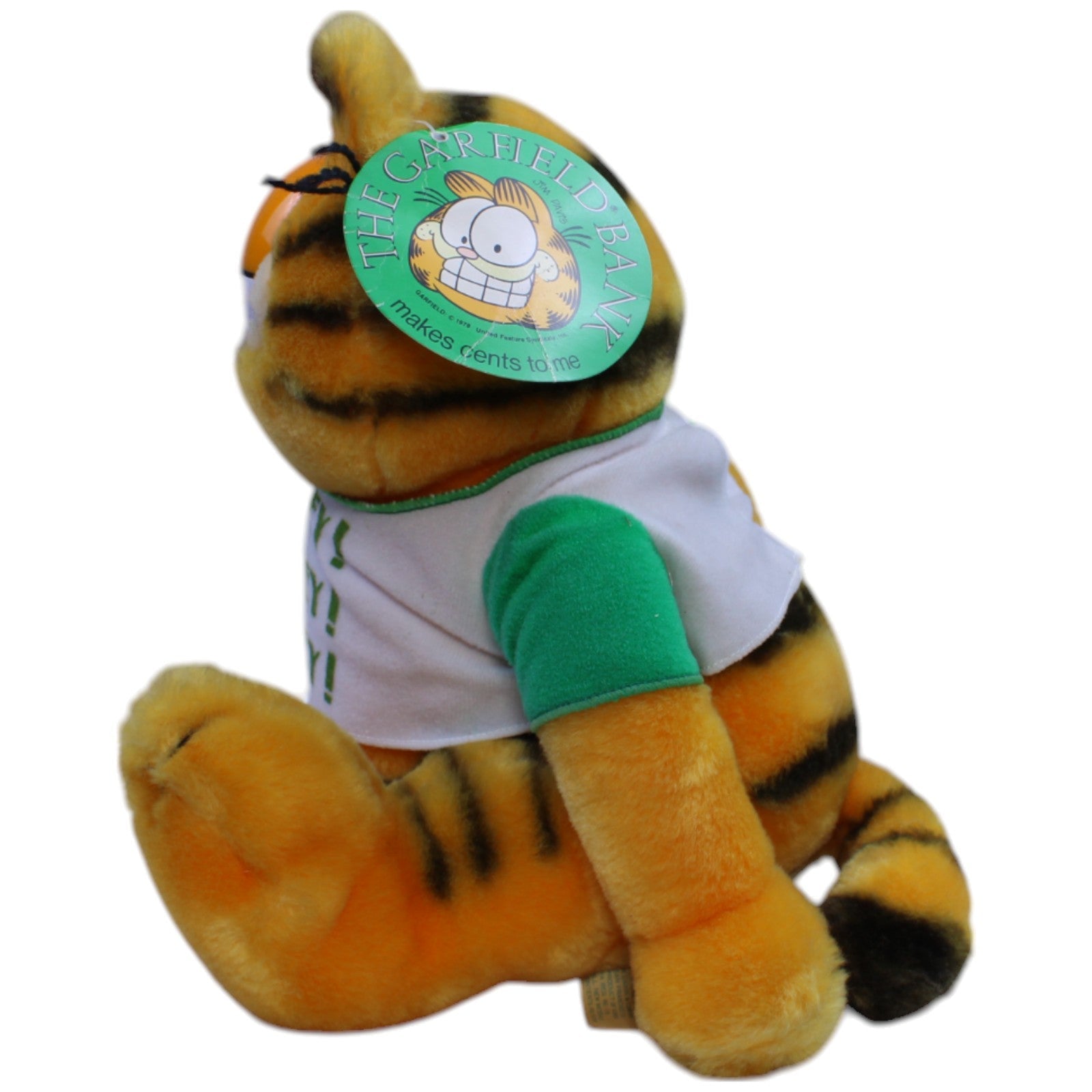 12311029 Dakin, Inc. Kater Garfield " MONEY!" Spardose Kumpel Leo Gebraucht Vintage