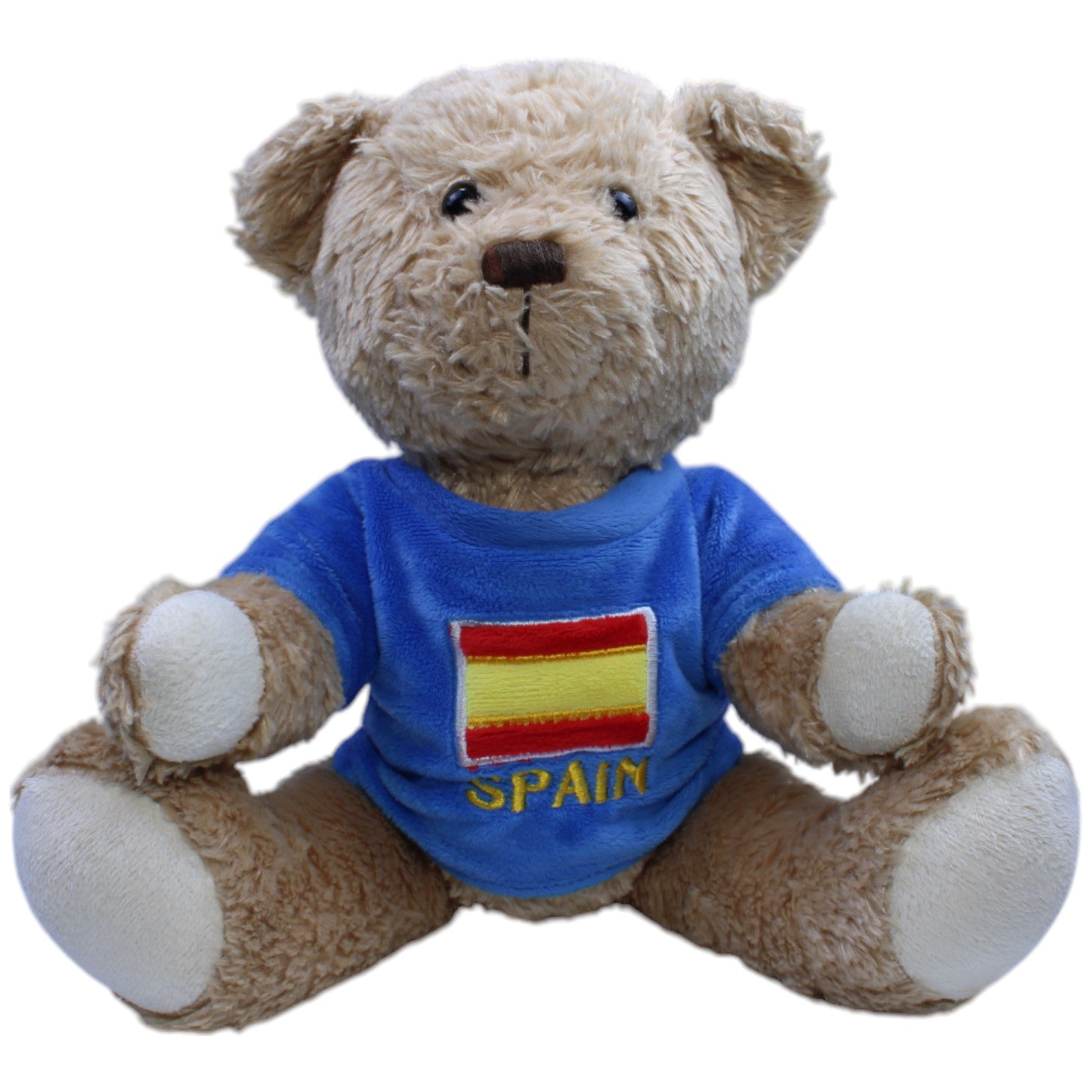 12311059 Dufry Teddybär mit Shirt "Spain", bewegliche Glieder Kuscheltier Kumpel Leo Bär Gebraucht Teddy