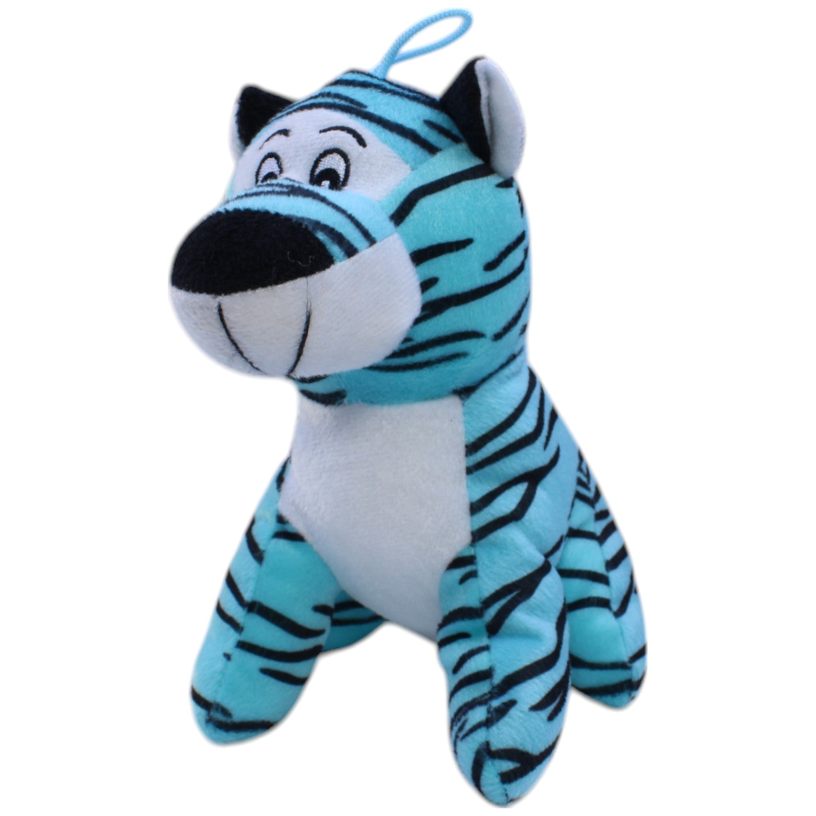 12311081 FLOTI Flos Toys, türkiser Tiger Kuscheltier Kumpel Leo Gebraucht