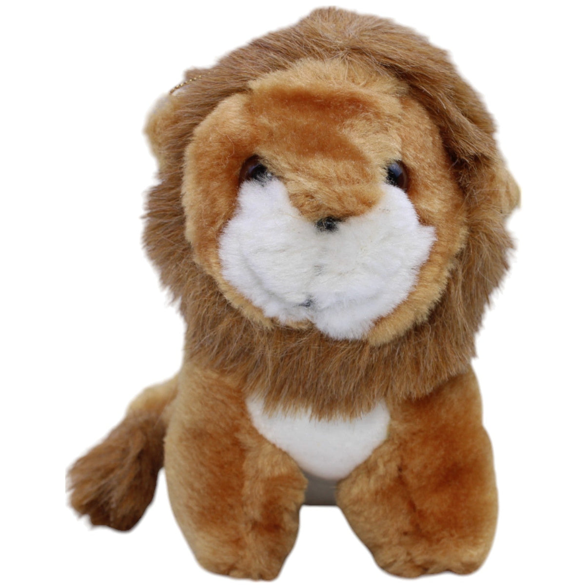 12311083 M. Klein Plüschel, süßer kleiner Löwe Kuscheltier Kumpel Leo Gebraucht Vintage