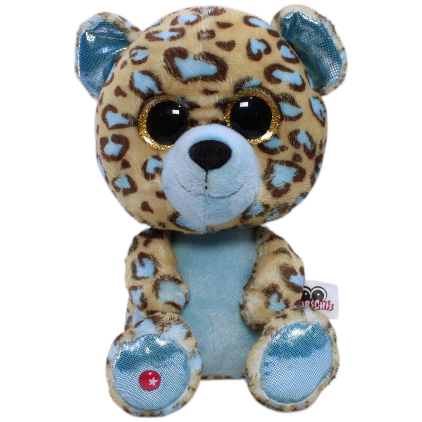 12311096 NICI Glubschis, Leopard Lassi mit türkisen Punkten Kuscheltier Kumpel Leo Gebraucht