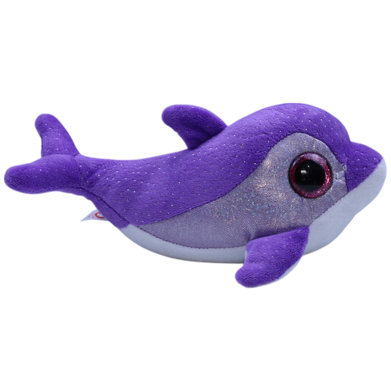 12311110 TY Lila Delfin Flips Kuscheltier Kumpel Leo Gebraucht