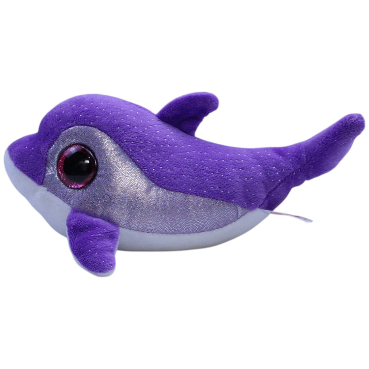 12311110 TY Lila Delfin Flips Kuscheltier Kumpel Leo Gebraucht