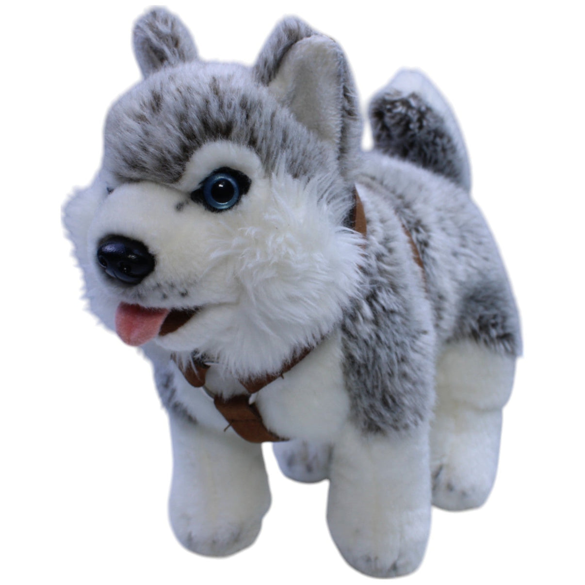 12311113 Uni - Toys Husky mit Geschirr Kuscheltier Kumpel Leo Gebraucht Hund