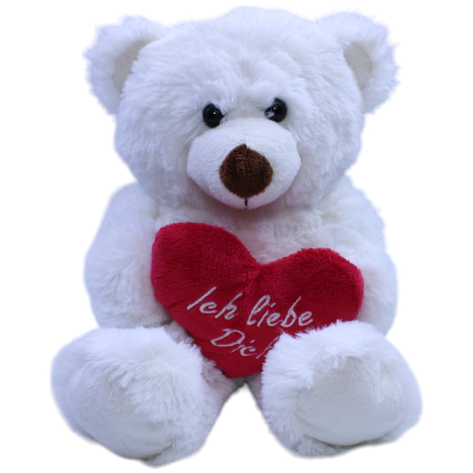 12311119 Heunec Süßer Eisbär mit Herz "Ich liebe Dich" Kuscheltier Kumpel Leo Bär Gebraucht Teddy