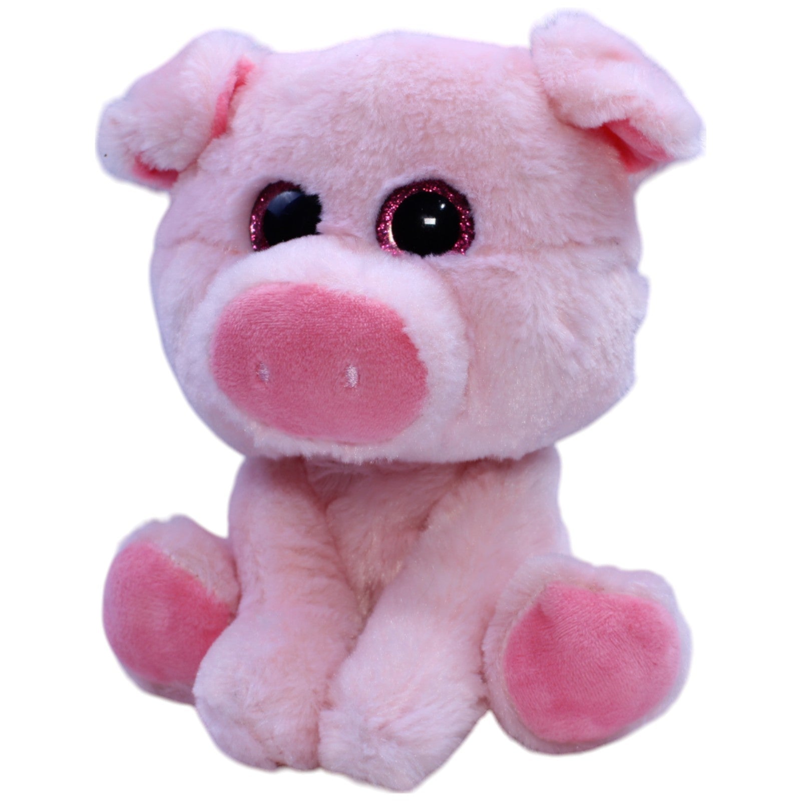 12311122 ZD Trading Action, Süßes Schwein mit Glitzer - Augen Kuscheltier Kumpel Leo Gebraucht