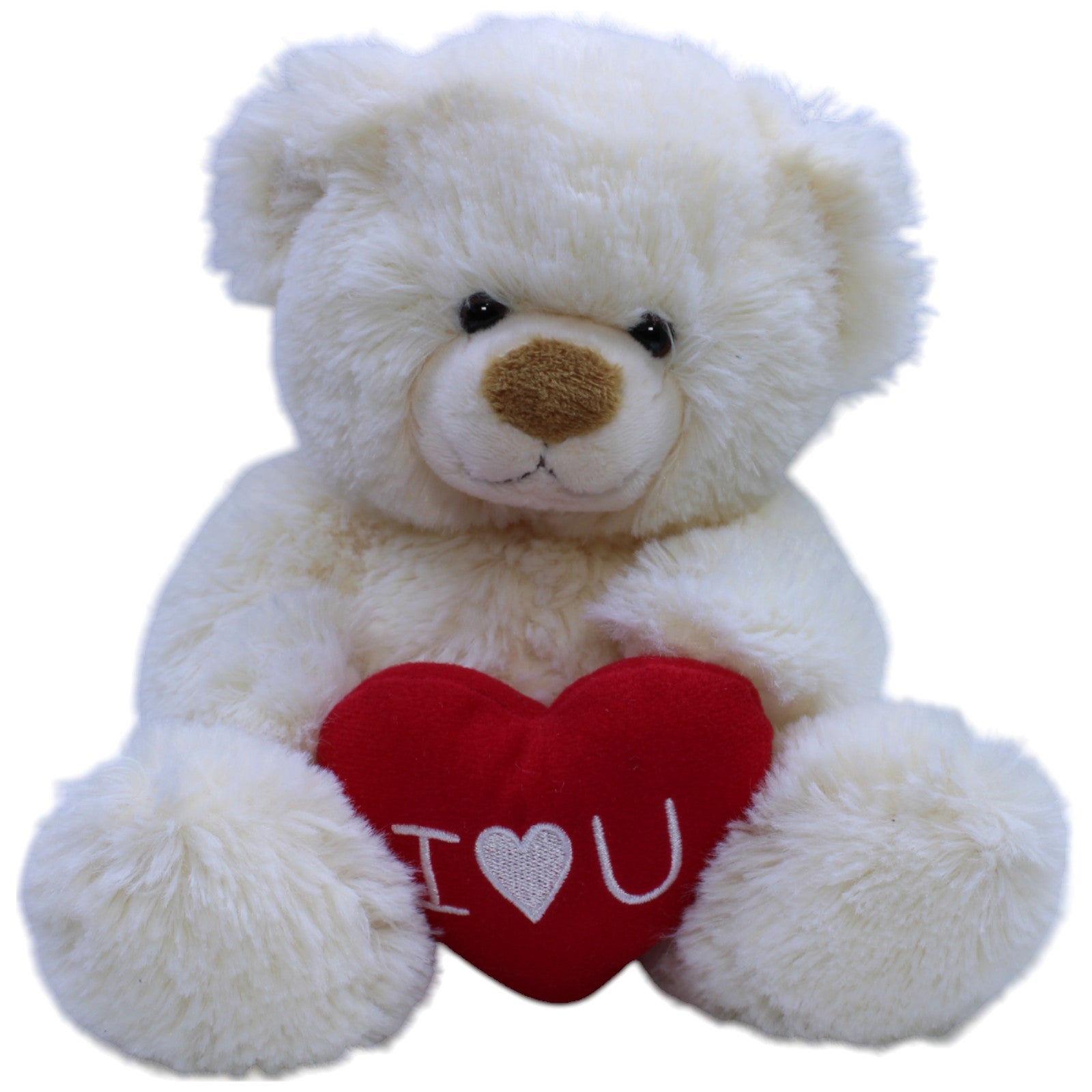 12311129 Bob der Bär Eisbär mit Herz "I love U" Kuscheltier Kumpel Leo Bär Gebraucht Teddy