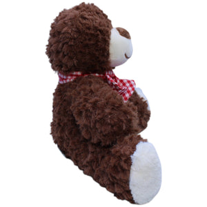 12311134 Primatis Teddybär mit kariertem Schal Kuscheltier Kumpel Leo Bär Gebraucht Teddy