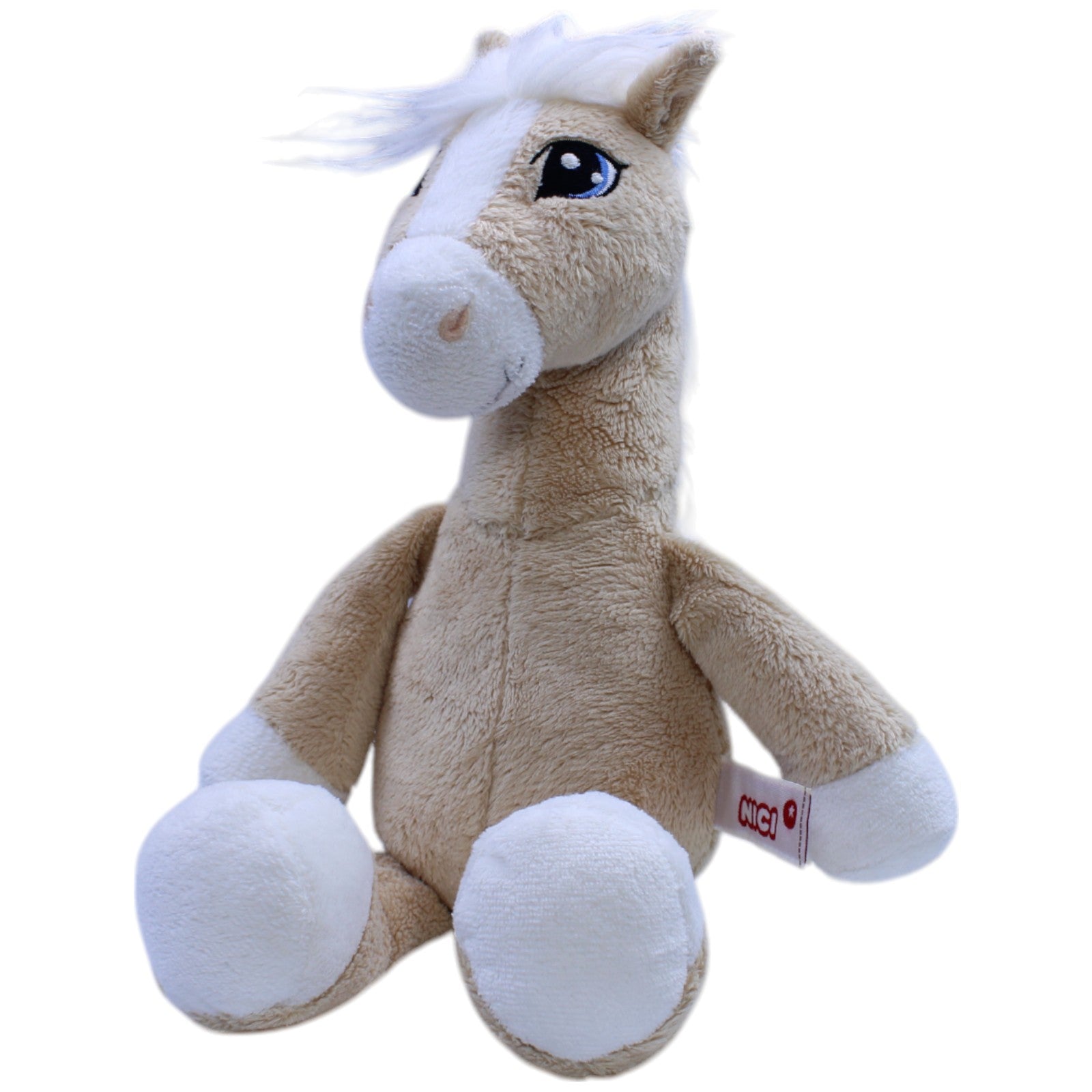 12311180 NICI Soulmates, beiges Schlenker Pferd Diamond Kuscheltier Kumpel Leo Gebraucht Pony