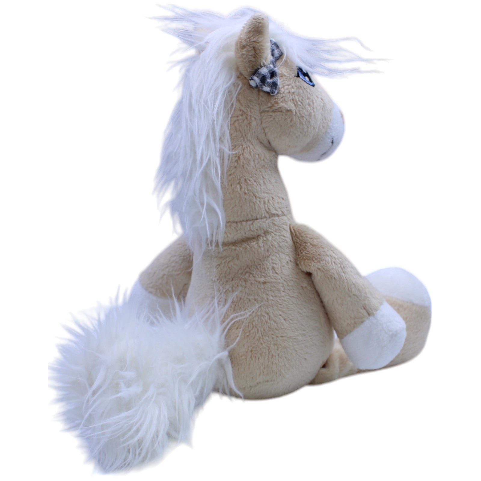 12311180 NICI Soulmates, beiges Schlenker Pferd Diamond Kuscheltier Kumpel Leo Gebraucht Pony