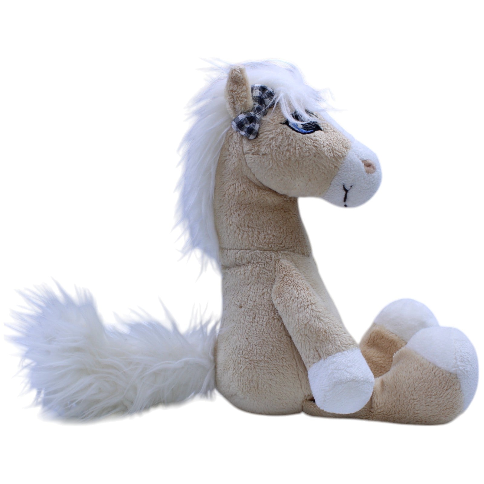 12311180 NICI Soulmates, beiges Schlenker Pferd Diamond Kuscheltier Kumpel Leo Gebraucht Pony