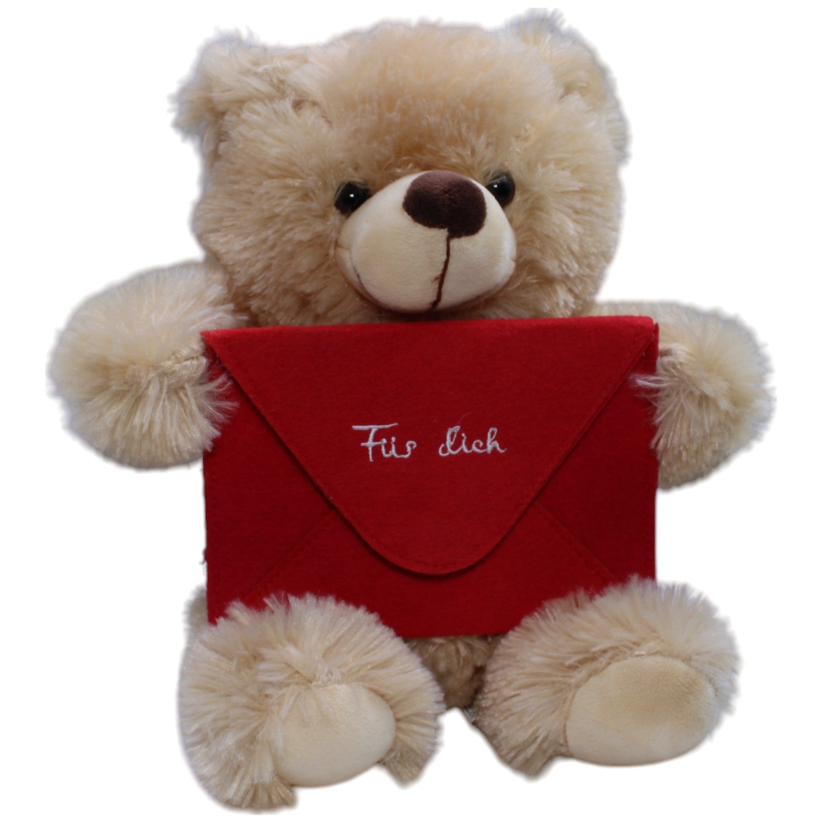 12311183 Trend Import Teddybär mit leerem Briefumschlag Kuscheltier Kumpel Leo Bär Gebraucht Teddy