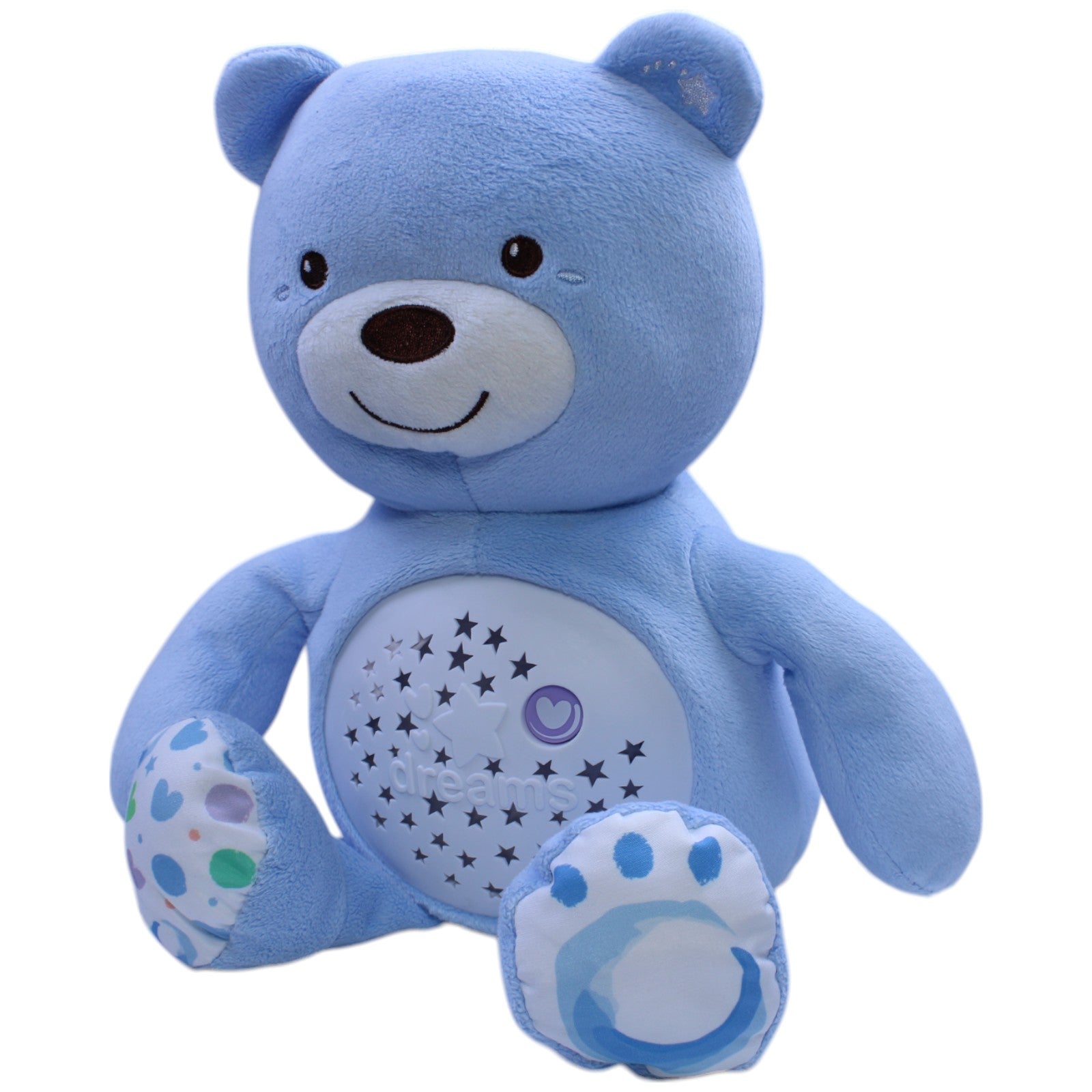 12311186 Chicco Baby Bär mit Lichtprojektion hellblau Einschlafhilfe Kumpel Leo Bär Gebraucht Teddy