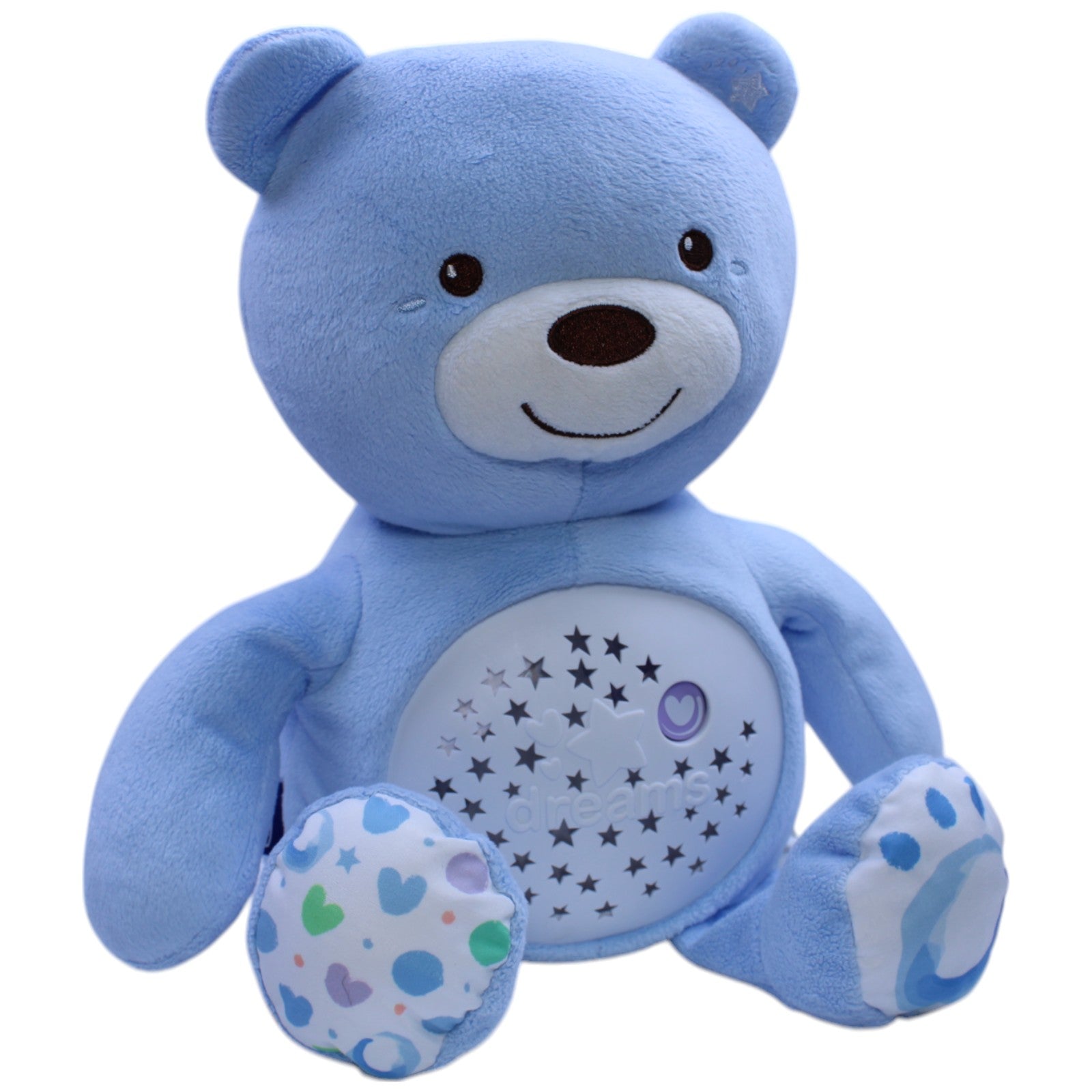 12311186 Chicco Baby Bär mit Lichtprojektion hellblau Einschlafhilfe Kumpel Leo Bär Gebraucht Teddy