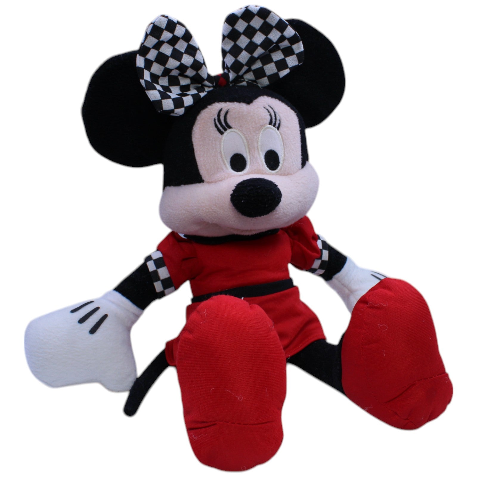 12311191 Disney Disney Minnie Maus mit Rennfahrer - Kleid Kuscheltier Kumpel Leo Disney Gebraucht