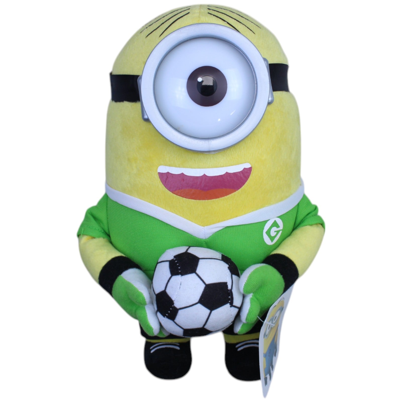 12311213 Whitehouse Leisure Minion Stuart mit Fußball im Trikot aus Ich - Einfach Unverbesserlich Plüschfigur Kumpel Leo neu