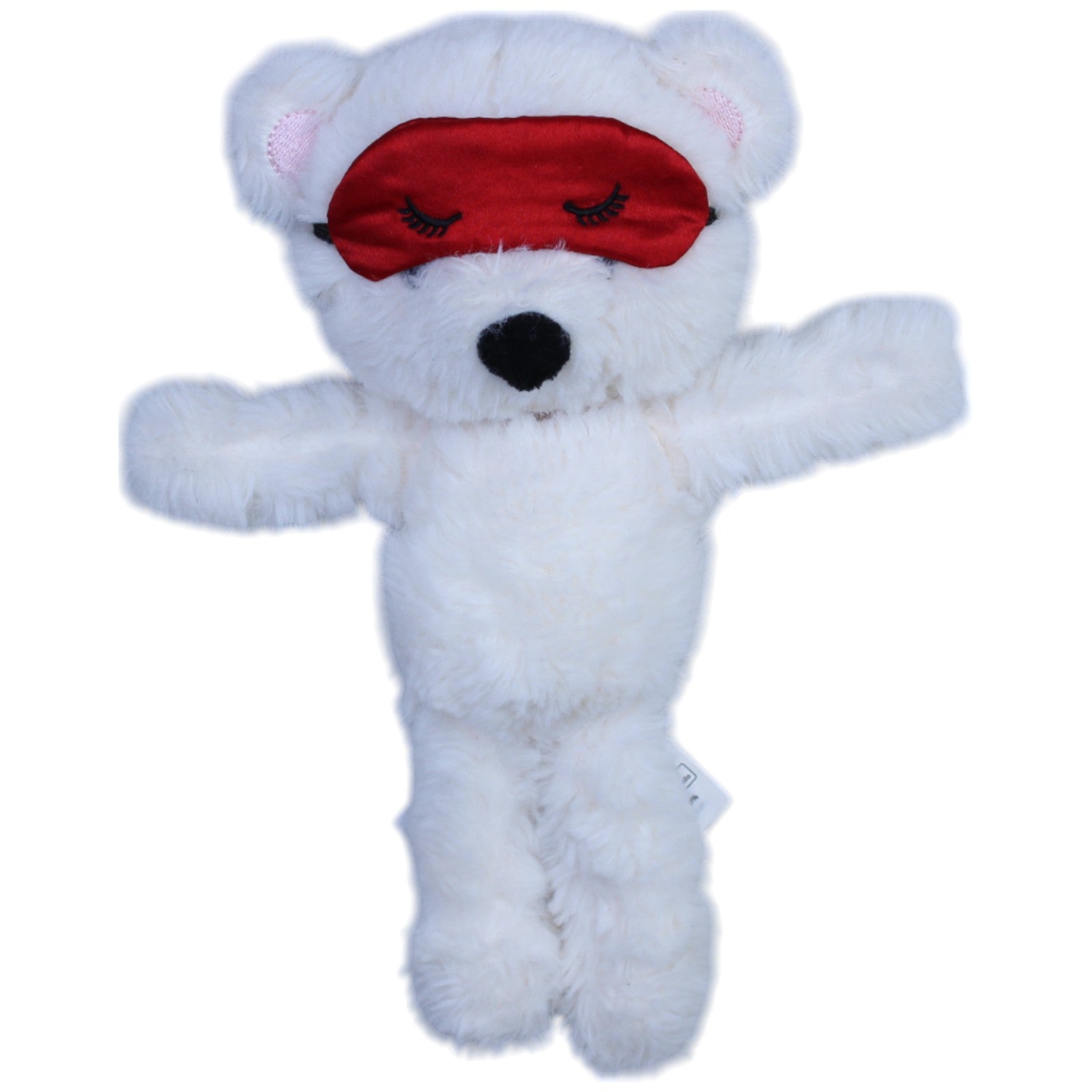 12311232 H&M Weißer Teddybär mit Schlafmaske Kuscheltier Kumpel Leo Bär Gebraucht Teddy