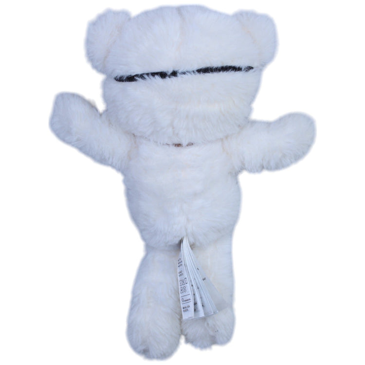 12311232 H&M Weißer Teddybär mit Schlafmaske Kuscheltier Kumpel Leo Bär Gebraucht Teddy