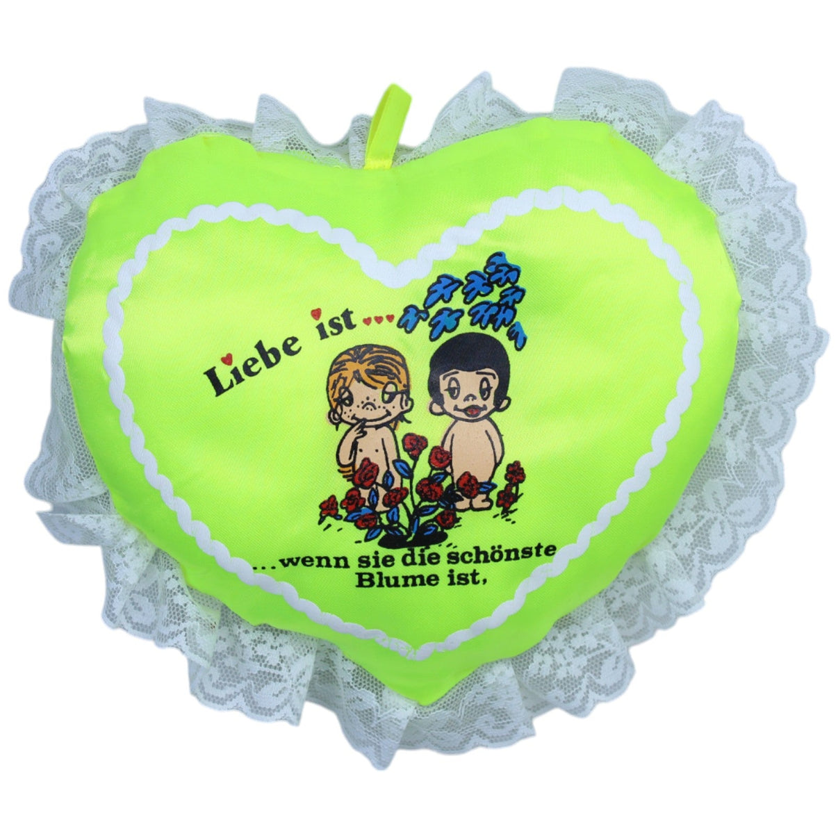 12311329 Unbekannt Liebe ist... Herz "wenn sie die schönste Blume ist" Plüschfigur Kumpel Leo Gebraucht