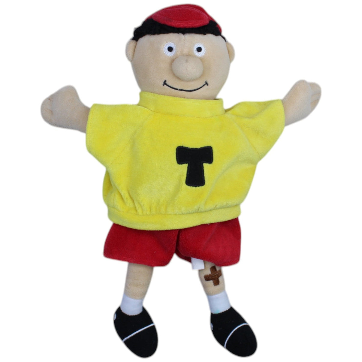 12311340 Musikschule Fröhlich Junge Theo mit "T" Shirt Plüschfigur Kumpel Leo Gebraucht