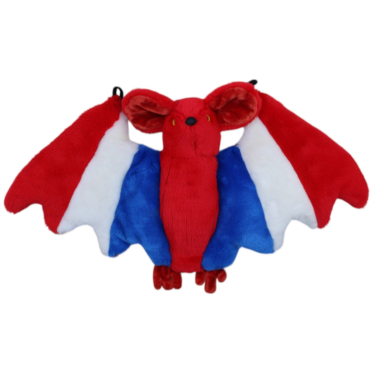 12311399 HERMANN - Spielwaren Tricolore Fledermaus, Frankreich Kuscheltier Kumpel Leo Gebraucht Vintage
