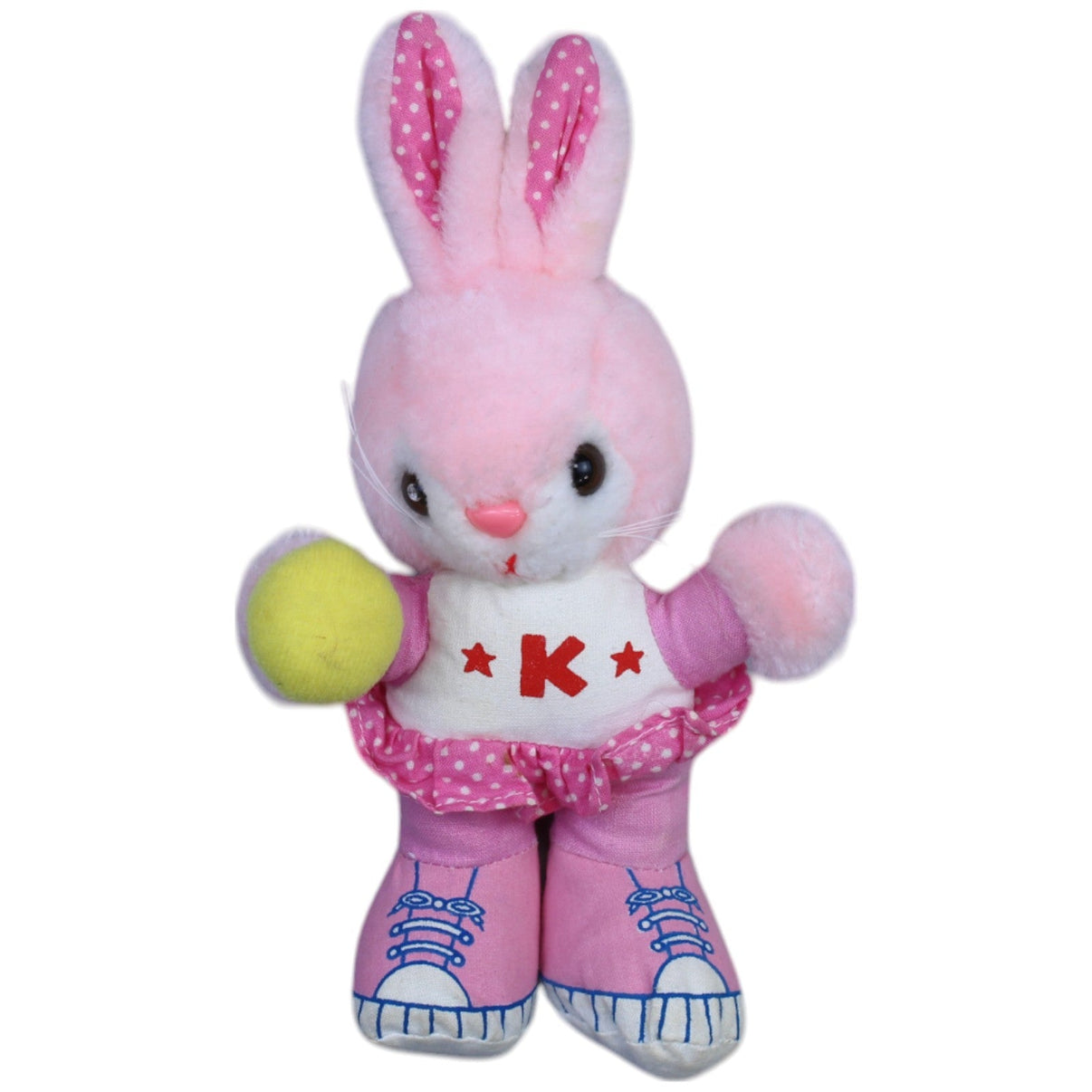 12311402 Wünsche Rosa Hase mit Rock, "*K*" Kuscheltier Kumpel Leo Gebraucht