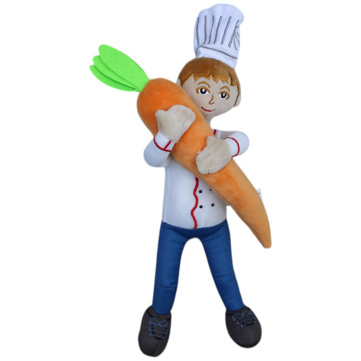 12311412 2Spicy Entertainment Koch mit Riesenkarotte Plüschfigur Kumpel Leo Gebraucht
