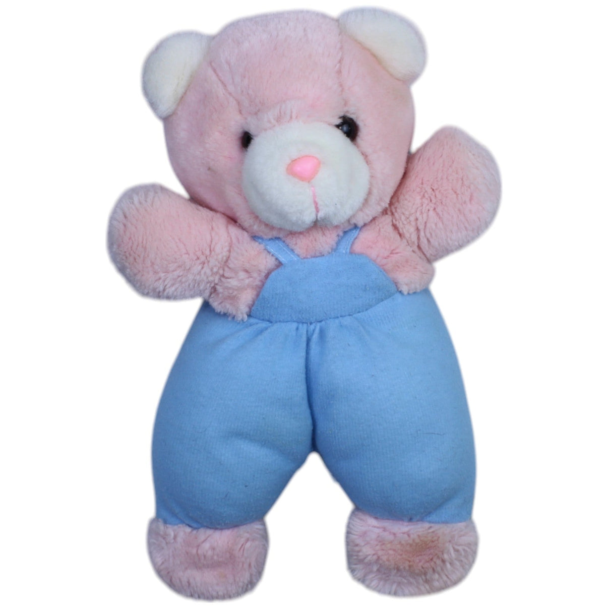 12311429 Althans Club Süßer Bär in Latzhose, rosa Kuscheltier Kumpel Leo Bär Gebraucht Teddy