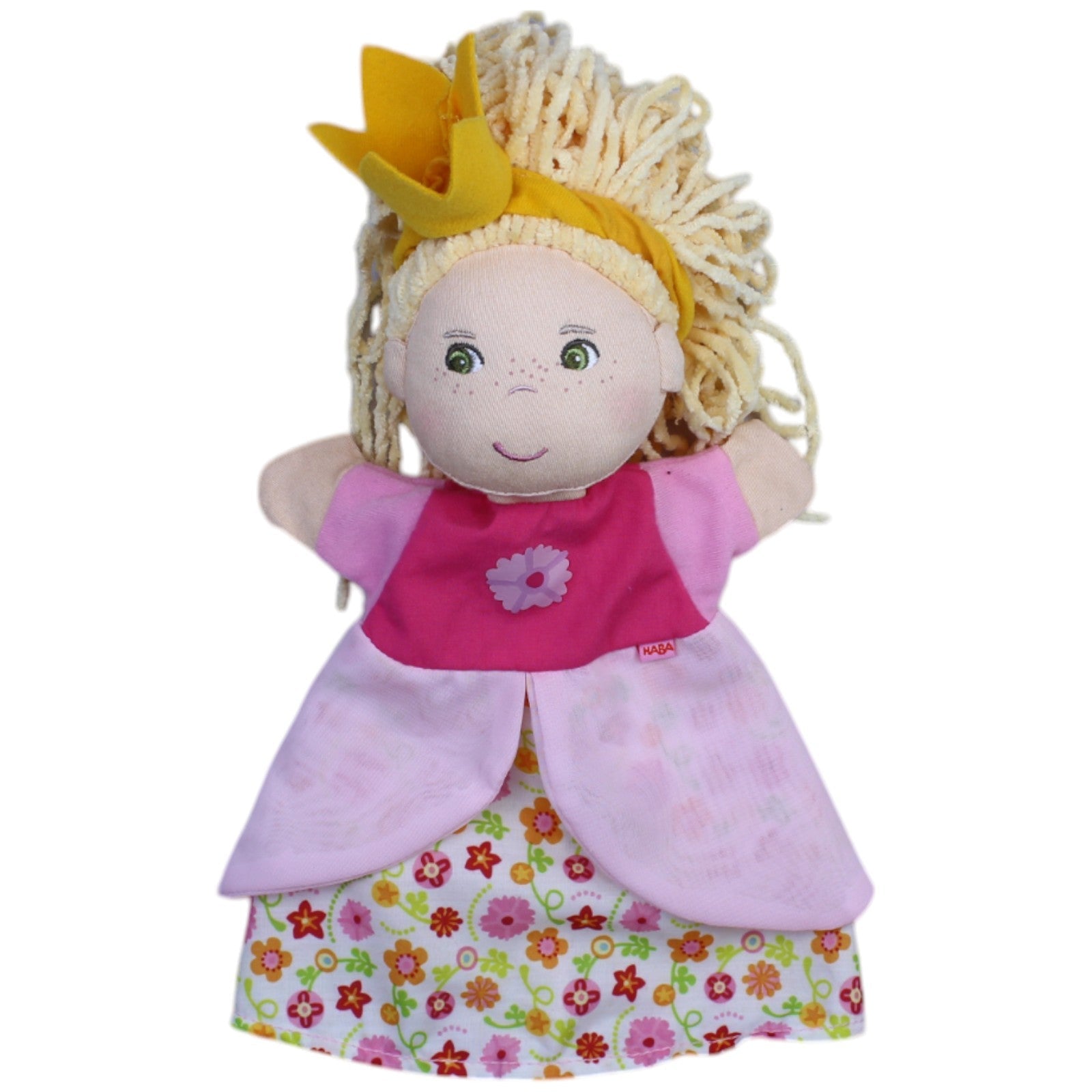 12311435 HABA Prinzessin mit Krone Handpuppe Kumpel Leo Gebraucht