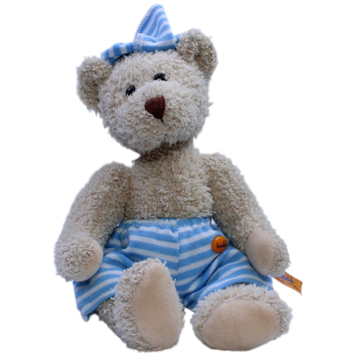 12311545 Bambia Teddybär in Badehose & Haarturban Kuscheltier Kumpel Leo Bär Gebraucht Teddy