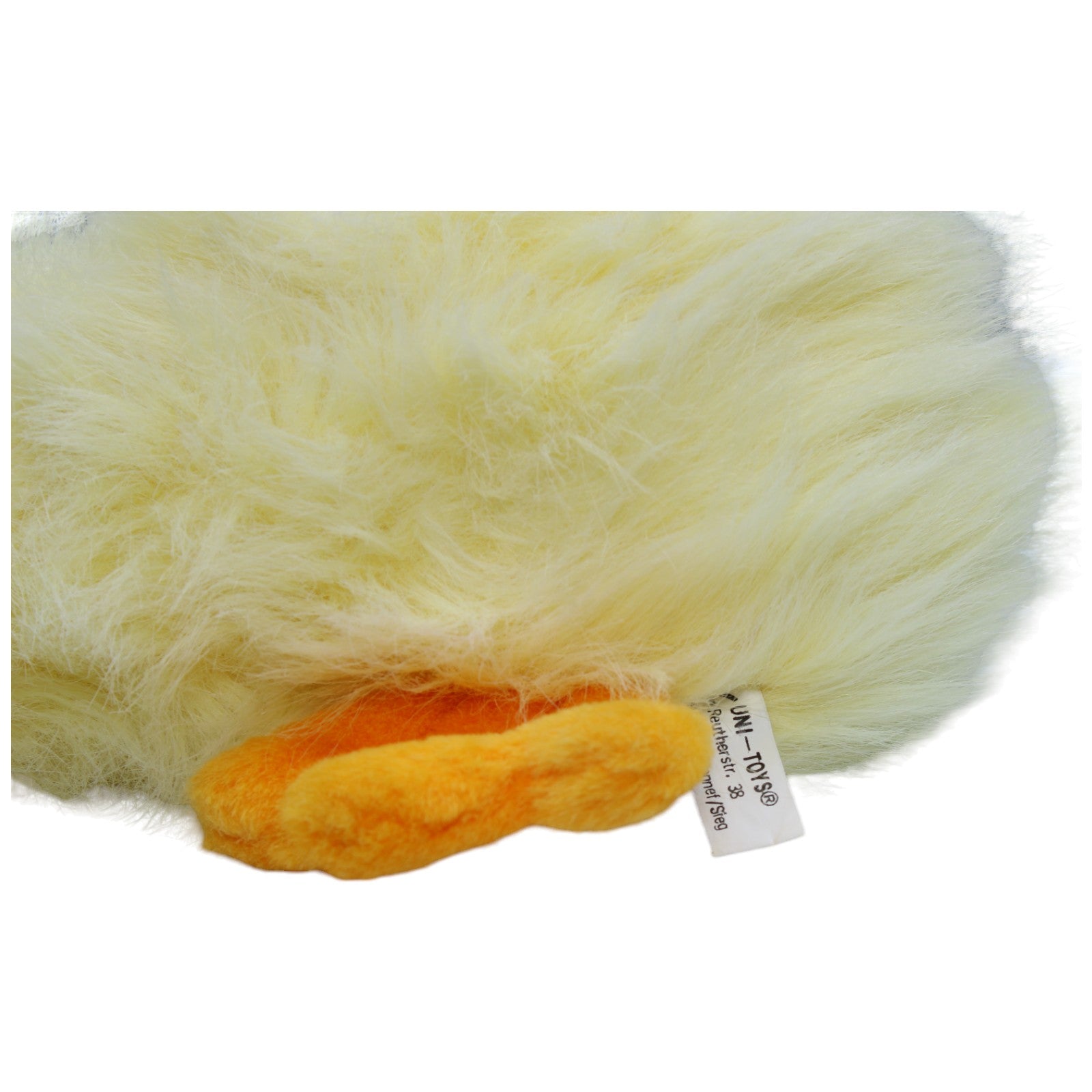 1232837 Uni - Toys Ente gelb, liegend Kuscheltier Kumpel Leo Gebraucht