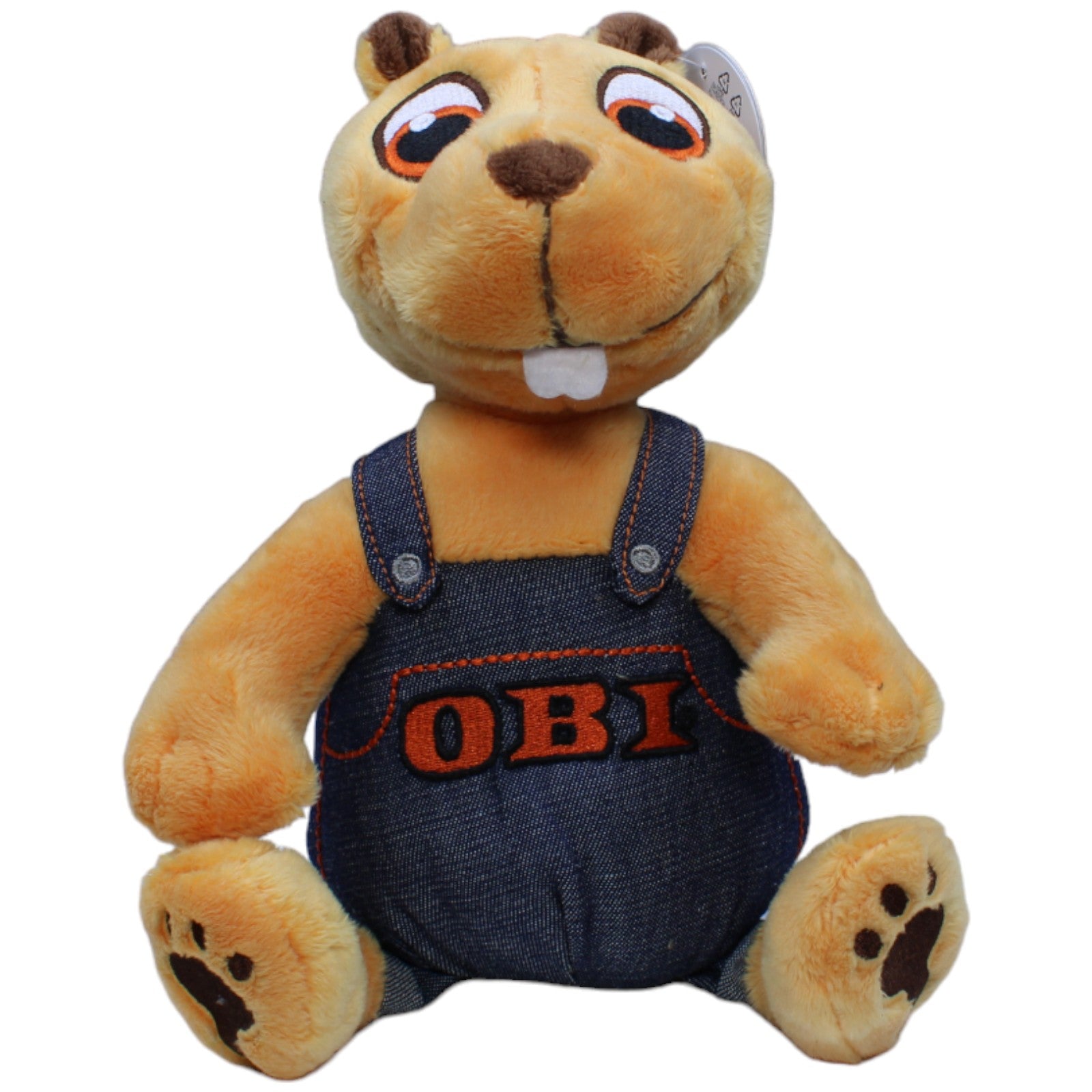 1232983 Euromate Maskottchen, OBI Biber Kuscheltier Kumpel Leo neu