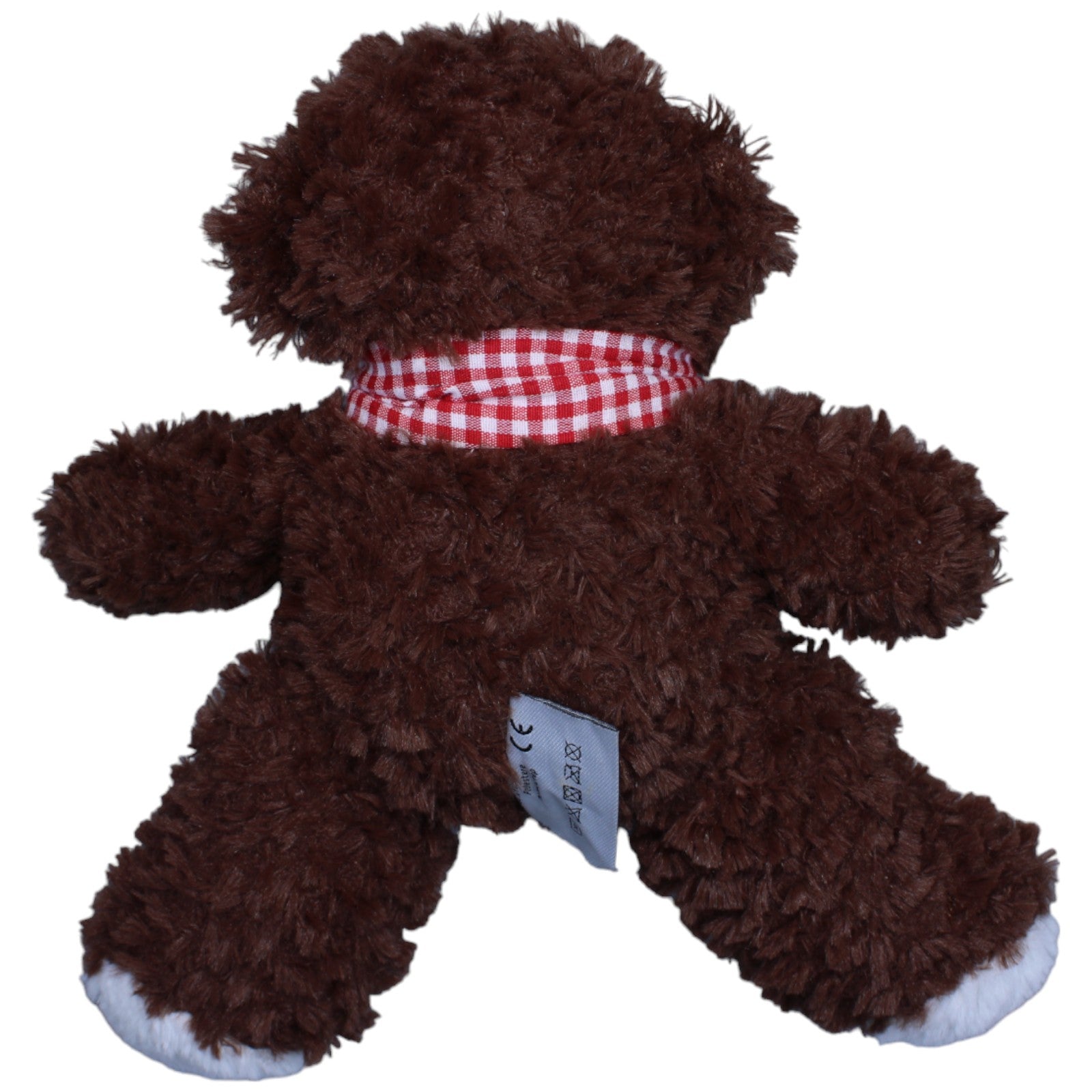 1233008 Esbe International Bär mit kariertem Schal, braun Kuscheltier Kumpel Leo Gebraucht Teddy Teddybär