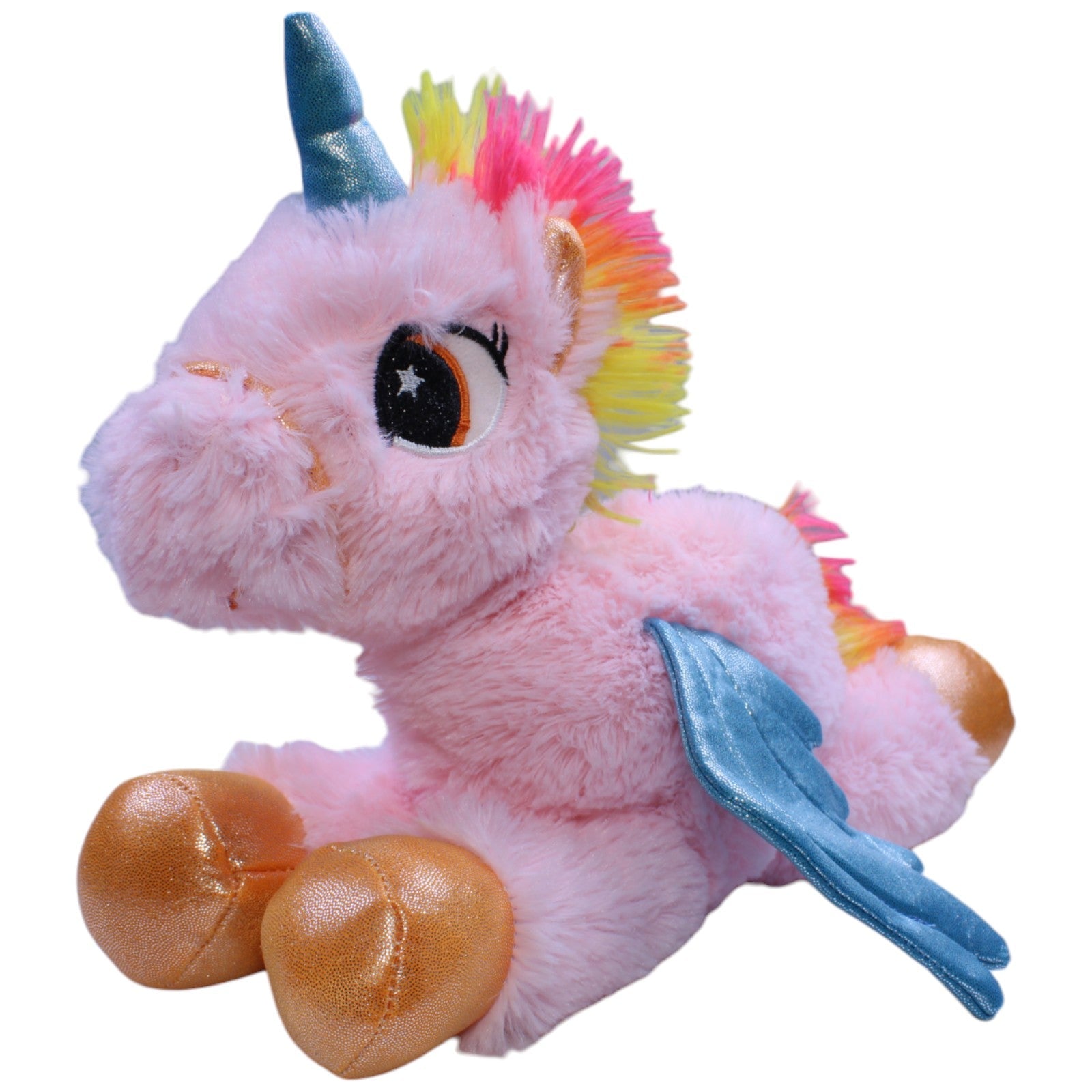 1233273 Sunkid Einhorn mit Flügeln, rosa Kuscheltier Kumpel Leo Fantasy Gebraucht