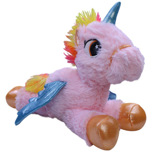 1233273 Sunkid Einhorn mit Flügeln, rosa Kuscheltier Kumpel Leo Fantasy Gebraucht