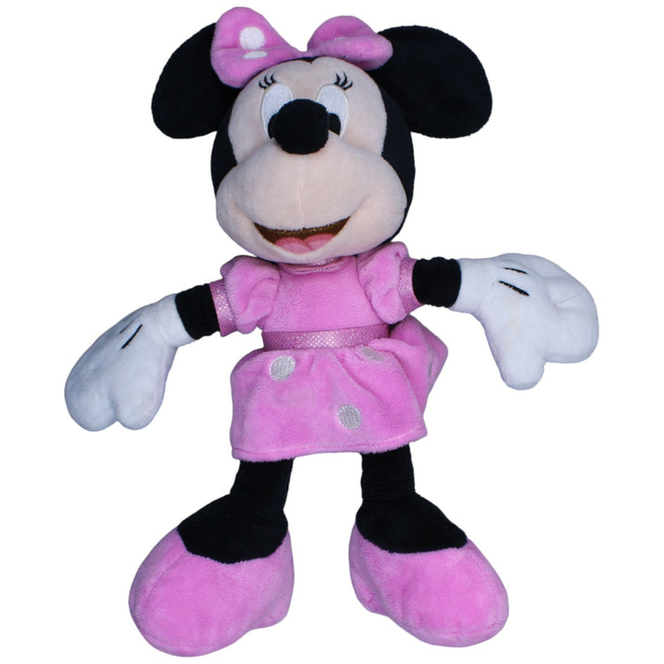 1233476 Nicotoy Disney Minnie Maus in rosa Kleid Kuscheltier Kumpel Leo Gebraucht