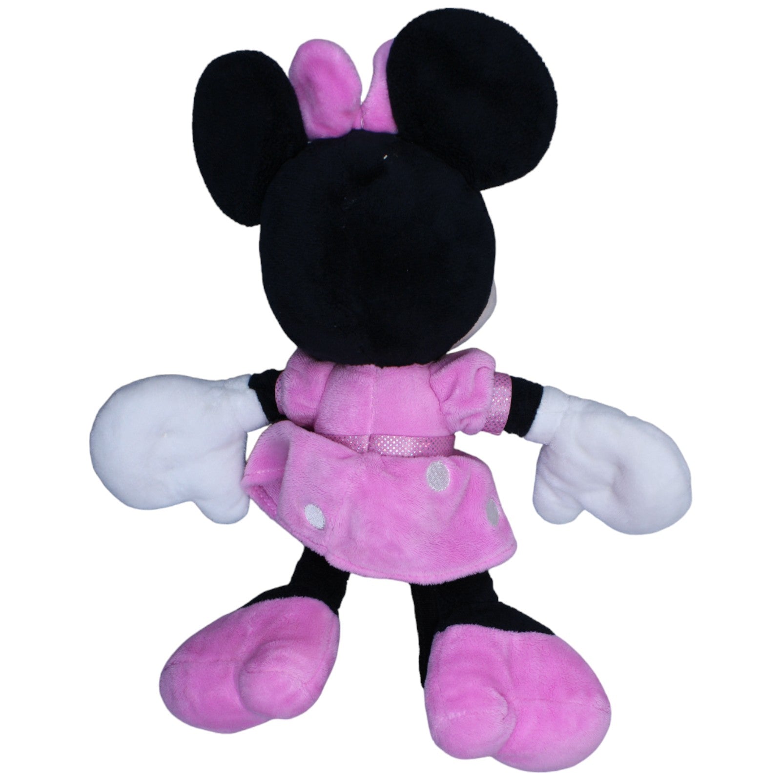 1233476 Nicotoy Disney Minnie Maus in rosa Kleid Kuscheltier Kumpel Leo Gebraucht