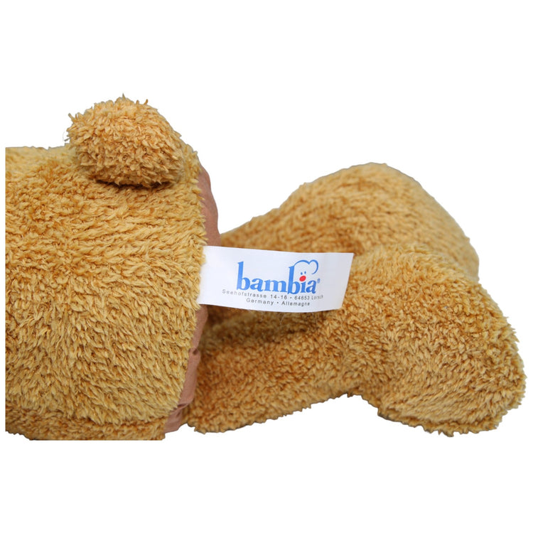 1233524 Bambia Handpuppe Teddybär mit Schal Handpuppe Kumpel Leo Bär Gebraucht