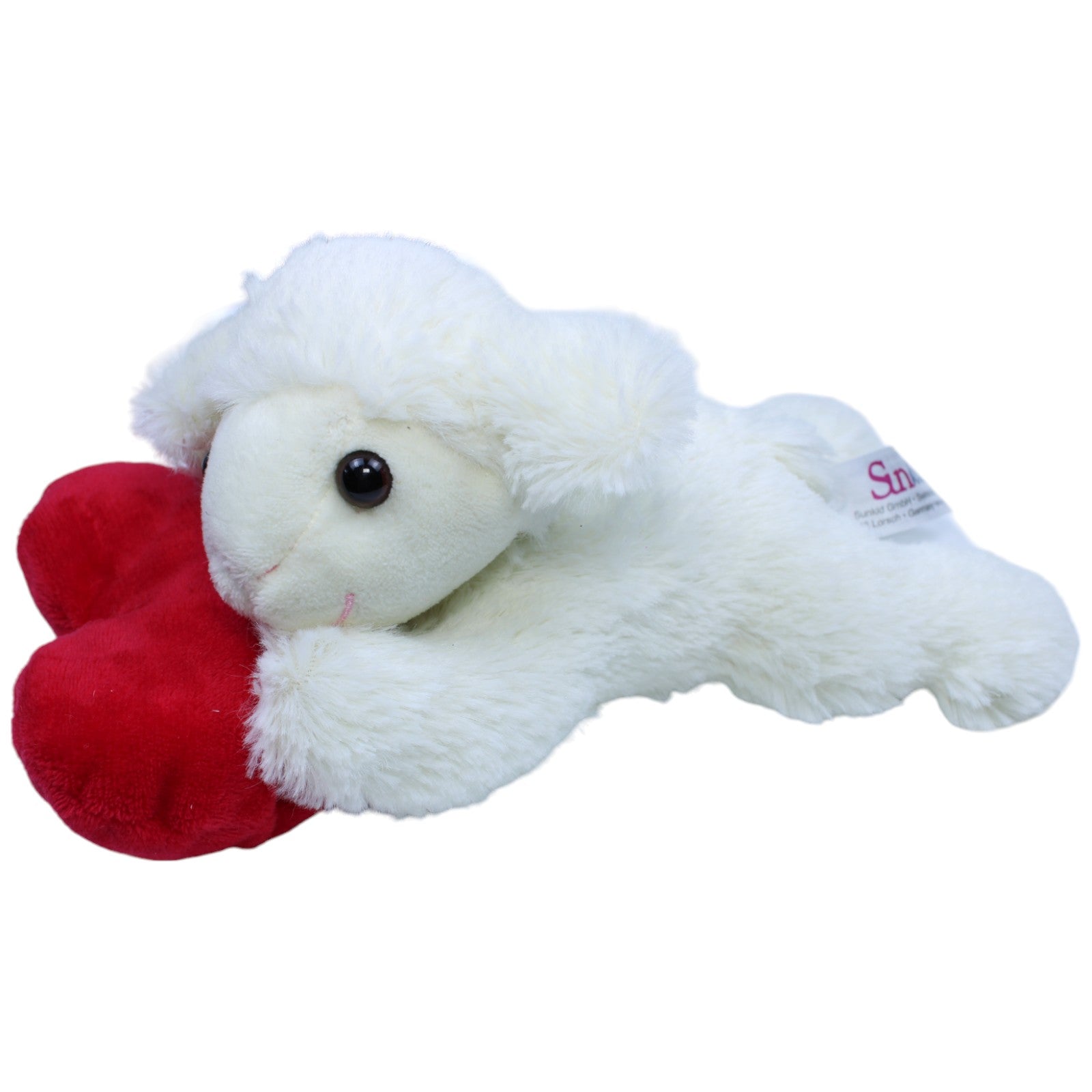 1233541 Sunkid Lamm mit Herz, liegend Kuscheltier Kumpel Leo Gebraucht Lamm