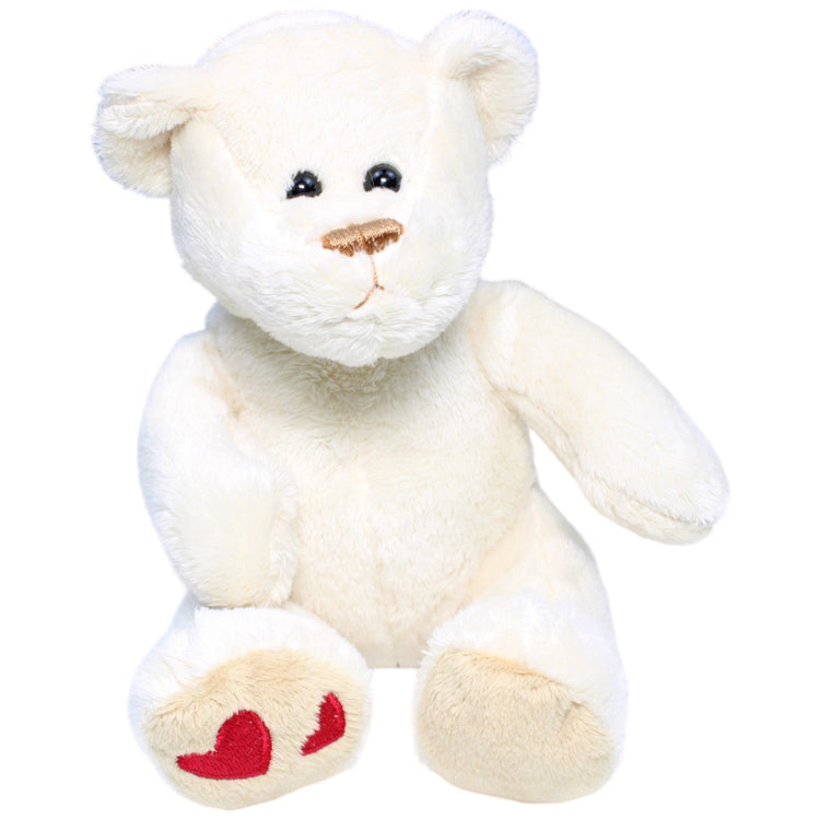 1233555 Windel Teddybär mit Herzen, weiß Kuscheltier Kumpel Leo Bär Gebraucht Teddy