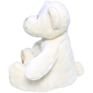 1233555 Windel Teddybär mit Herzen, weiß Kuscheltier Kumpel Leo Bär Gebraucht Teddy